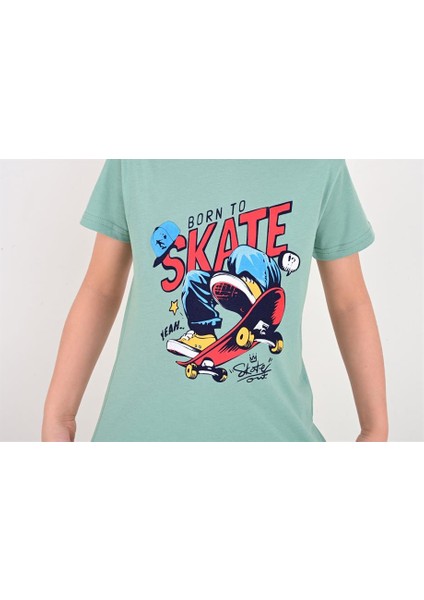 Erkek Çocuk Kapri Pijama Takımı Born To Skate Çağla fiyatları