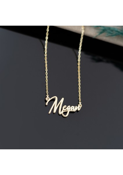 Megan Isimli Gümüş Kolye Kadın Gümüş Kolye