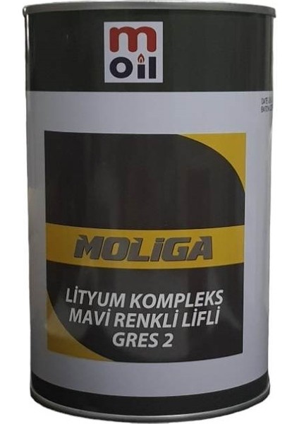 Moliga Lityum Kompleks Mavi Renkli Lifli Gres 2 900GR Teneke