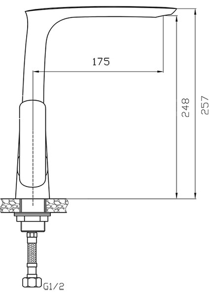 121531 Newarc Slim Evye Bataryası Krom