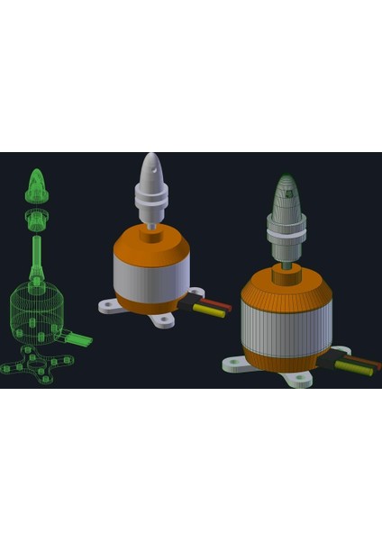 Turnigy Outrunner D2826/10 1400KV Plastik Aparat