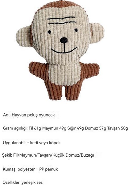 Mahalle Kitten Pet Oyuncak Peluş Tavşan Inek Fil Sondaj Sevimli Köpek Oyuncak (Yurt Dışından) modelleri
