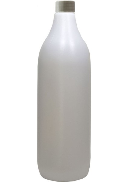 Boş Şişe Polietilen Plastik 1 lt 7 Adet + Kapak Takım