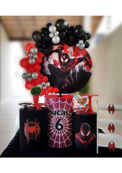 Örümcek Adam Konsept Balon Balon Zincir