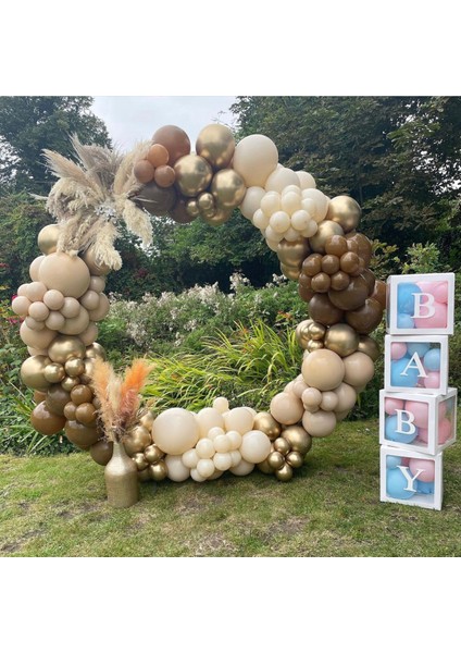 Krom Gold Karamel ve Sütlü Kahve Balon Zinciri 100 Adet