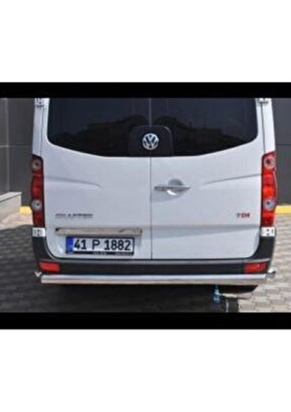 Vw Crafter Krom Arka Tampon Koruma Paslanmaz Çelik Tüm Modellerle Uyumlu