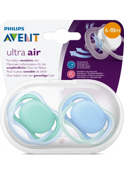 Philips Philips Avent SCF244/22 Ultra Air Emzik 6-18 Ay 2li Erkek