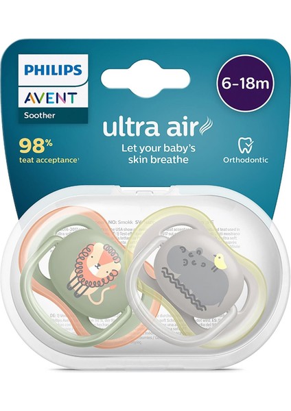 Philips Philips Avent SCF085/17 Ultra Air Emzik 6-18 Ay 2li Erkek