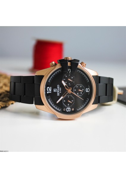 RWA142511 Siyah Çelik Fonksiyonlu Takvimli Erkek Kol Saati modelleri