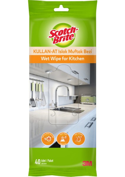Scotch-Brite® Kullan-At Islak Mutfak Bezi 40YP