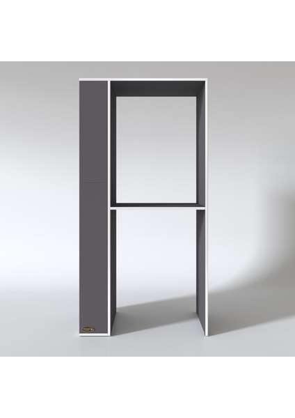 Kenzlife çamaşır-kurutma makinesi dolabı bolodenka sol gri 180*090*60 banyo kapaksız arkalıksız modelleri