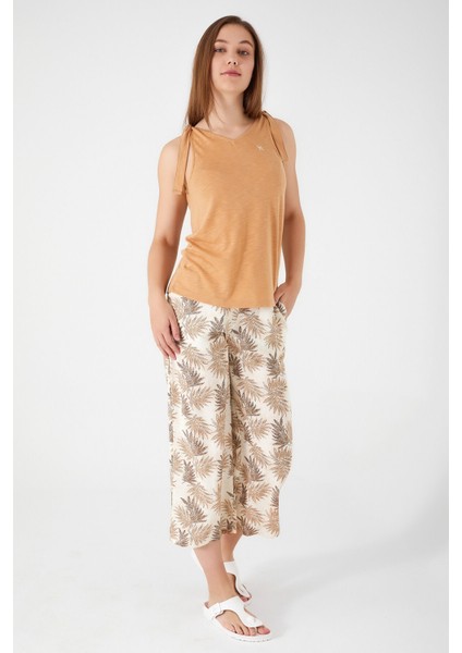 Laces Açık Kahverengi Kadın Kapri Takım fiyatları