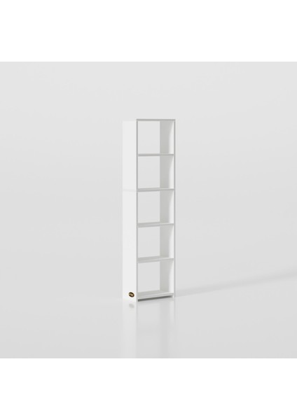 Kenzlife kitaplık süper ga 150*40*19 byz 5 katlı tek bölme çift bölme opsiyonlu ofis mutfak banyo dolabı arkalıksız fırsatları