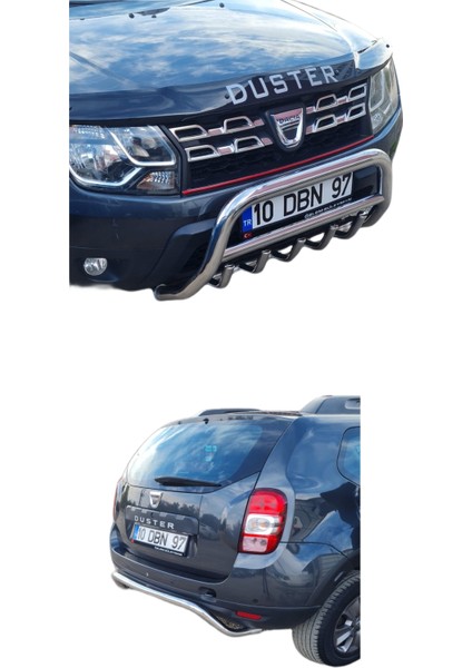 Duster 2018 Öncesi Krom Ön ve Arka Koruma 2 Li Set