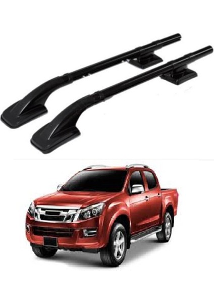 Isuzu Dmax 2012-2016 Ara Atkısız Tavan Çıtası Port Bagaj Siyah