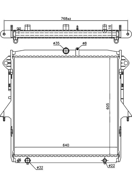 Ranger 2.2tdcı 11+ AB398005DD mt 605*628*26