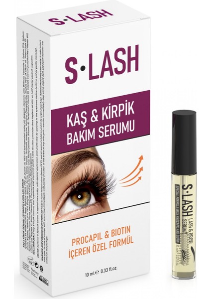 S Lash Kaş ve Kirpik Besleyici Gürleştirici Serum 10 Ml. Made In Usa