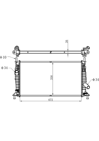 Focus 1.6i/1.6 Tdcı 06- 3M5H 8005 Rk-Tl mt 670*358*26