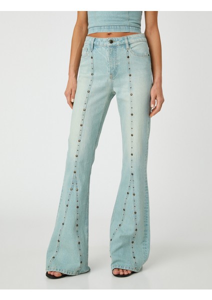 Ispanyol Paça Kot Pantolon Dar Kesim - Victoria Jeans fırsatları