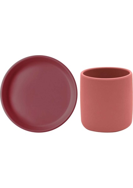 Basic Silikon Beslenme Seti Tabak & Bardak