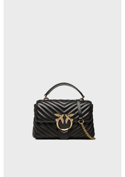 Logolu Çıkarılabilir Zincir Askılı Hakiki Deri Çanta Bayan Çanta 100044 A0GK Z99Q