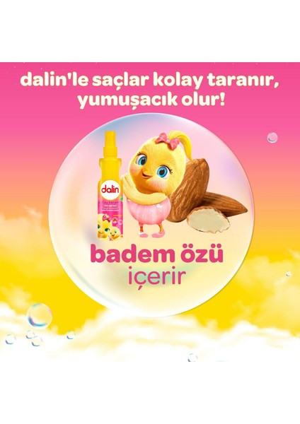 Badem Özlü Kolay Tarama Saç Spreyi 200 ml 3 Adet