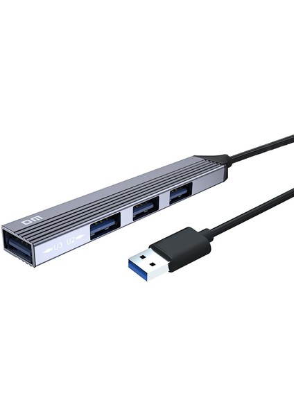 Dm CHB056 USB 3.0 To 4 Portlu 3*usb 2.0 1*usb 3.0 Hub Çoklayıcı 15 cm