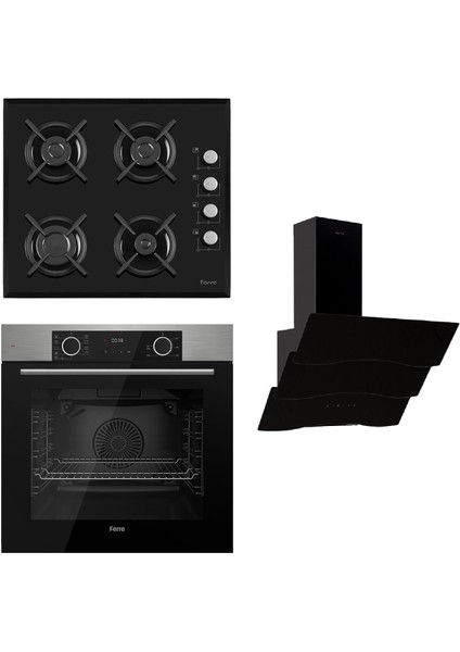 Fryart Cs Serisi Siyah Ankastre Set (1140 Ce Siyah + XE63MI +D023 )