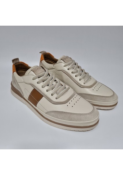 Bağlı Süet Parçalı Yumuşak Hakiki/gerçek Deri Günlük Sneaker Casual Ayakkabı Y1687-R176