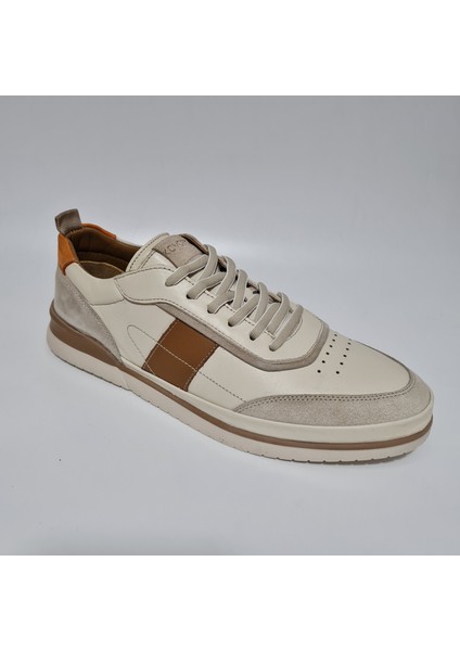 Bağlı Süet Parçalı Yumuşak Hakiki/gerçek Deri Günlük Sneaker Casual Ayakkabı Y1687-R176