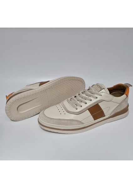 Bağlı Süet Parçalı Yumuşak Hakiki/gerçek Deri Günlük Sneaker Casual Ayakkabı Y1687-R176