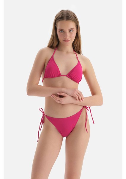 Fuşya Spagetti Bikini Alt