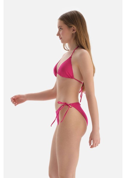 Fuşya Spagetti Bikini Alt modelleri