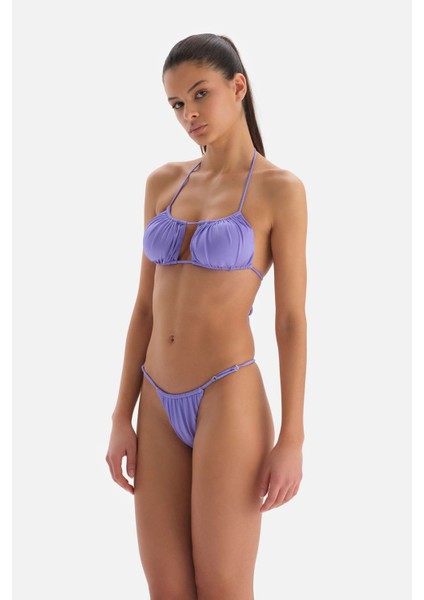 Lila Straplez Bikini Üst