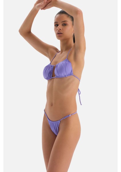 Lila Straplez Bikini Üst