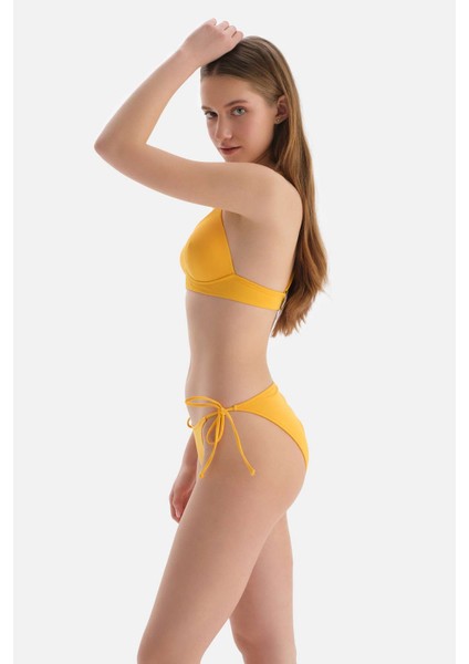 Sarı Spagetti Bikini Alt