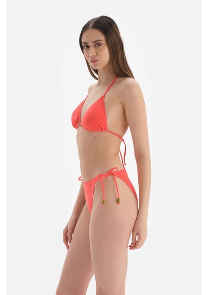 Turuncu Üçgen Küçük Bikini Üst