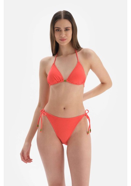 Turuncu Spagetti Bikini Alt