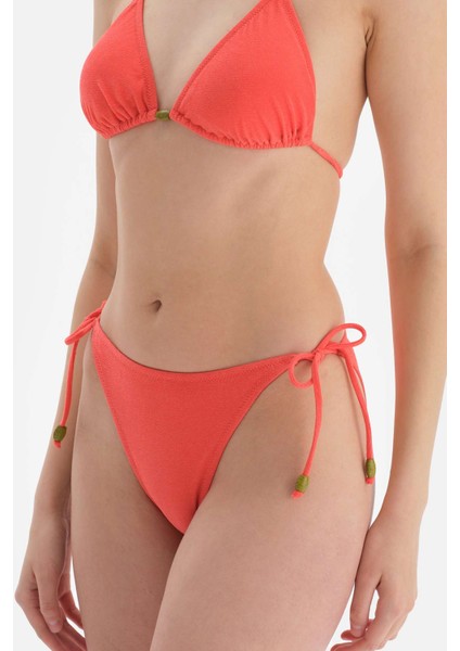 Turuncu Spagetti Bikini Alt