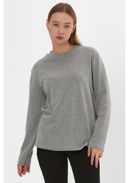 Aexandergardı Bisiklet Yaka Sweatshirt (E23-73202)