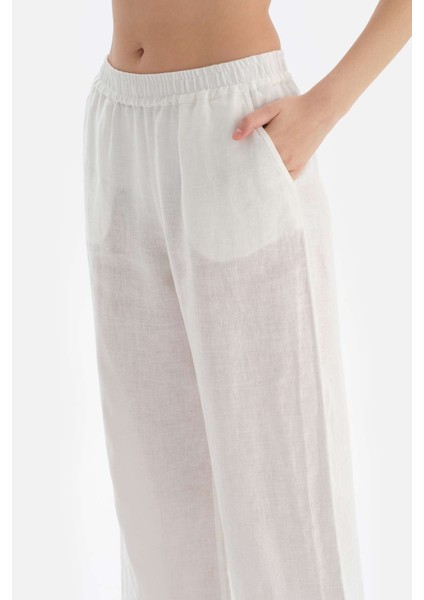 Beyaz Keten Pantolon fırsatları