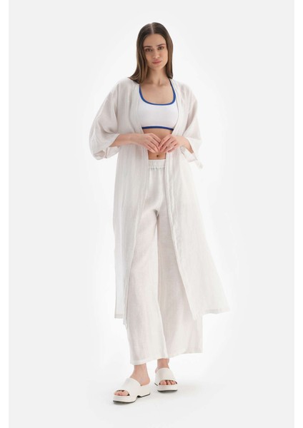 Beyaz Keten Pantolon indirimleri