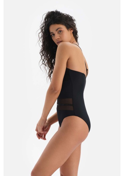 Siyah Tek Omuz Mayo modelleri