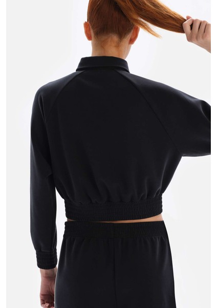 Siyah Kadın Ceket Düğmeli Cupro indirimleri