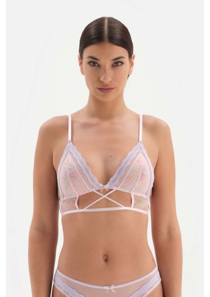 Pembe Aksesuar Detaylı Soft Bralet