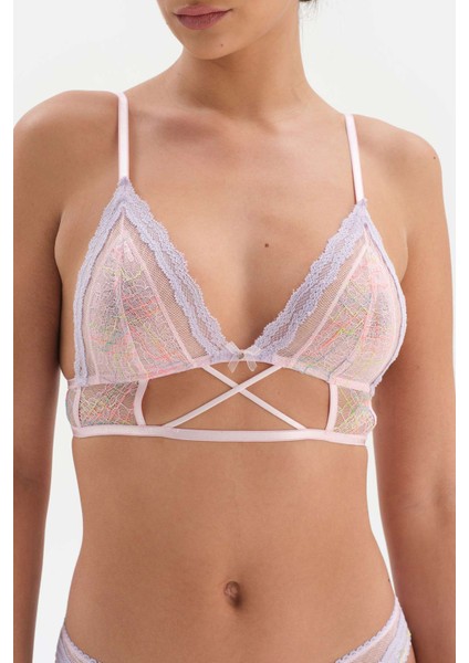 Pembe Aksesuar Detaylı Soft Bralet