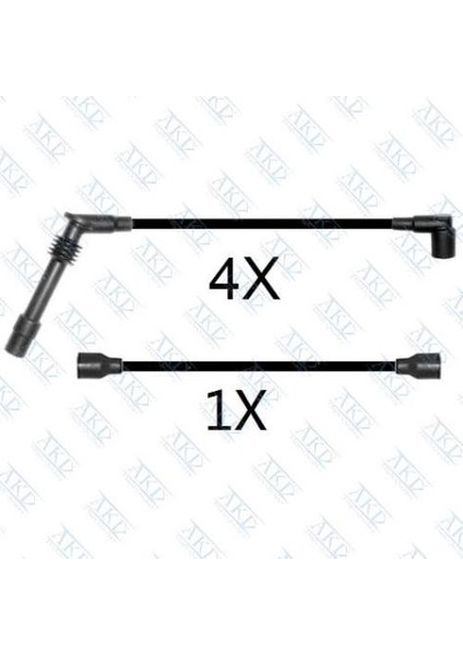 Bujı Kablo Takımı Vectra A 89>95 Calıbra A 89>97 18SV - C18NZ - E18NVR - C18NZ - 20NE - C20NE 1612611=90510854