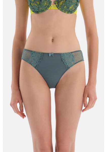 Yeşil Dantel Detaylı Mikro Slip fiyatları
