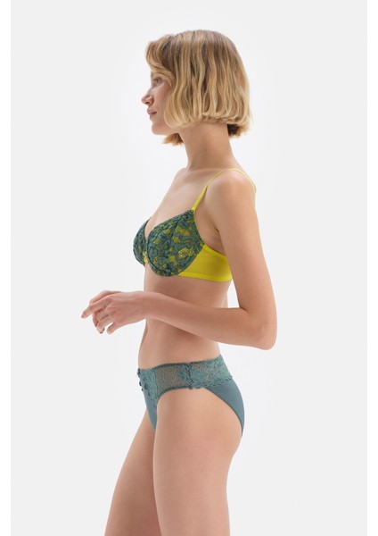 Yeşil Dantel Detaylı Mikro Slip modelleri