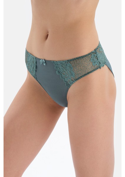 Yeşil Dantel Detaylı Mikro Slip fırsatları